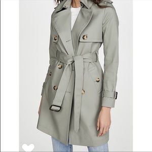 Club Monaco NWT Matie Trench Jacket Sage Green